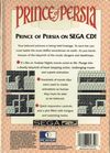 Prince of Persia Box Art Back
